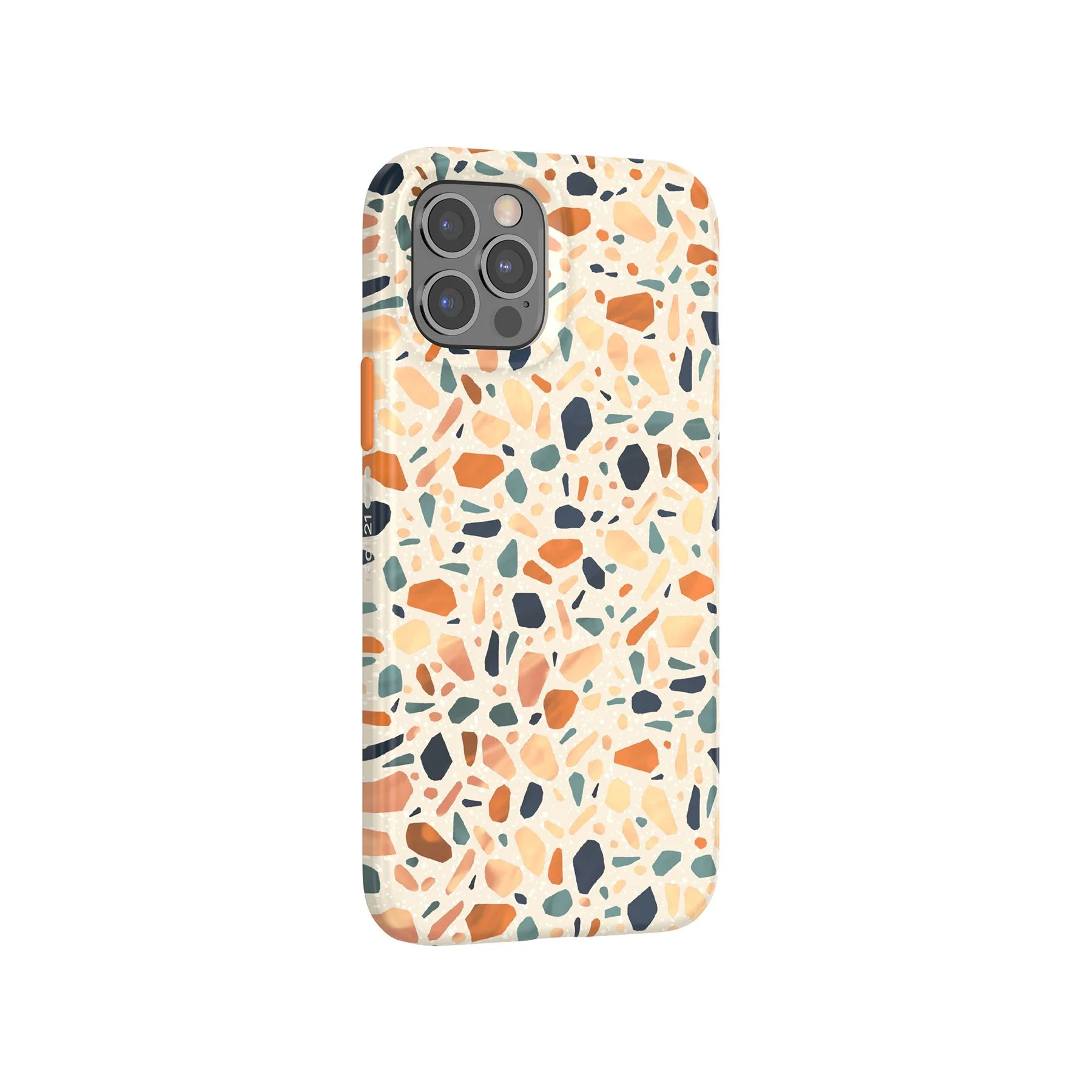 Eco Art - Apple iPhone 12/12 Pro Case - Terazzo Orange - Image 5