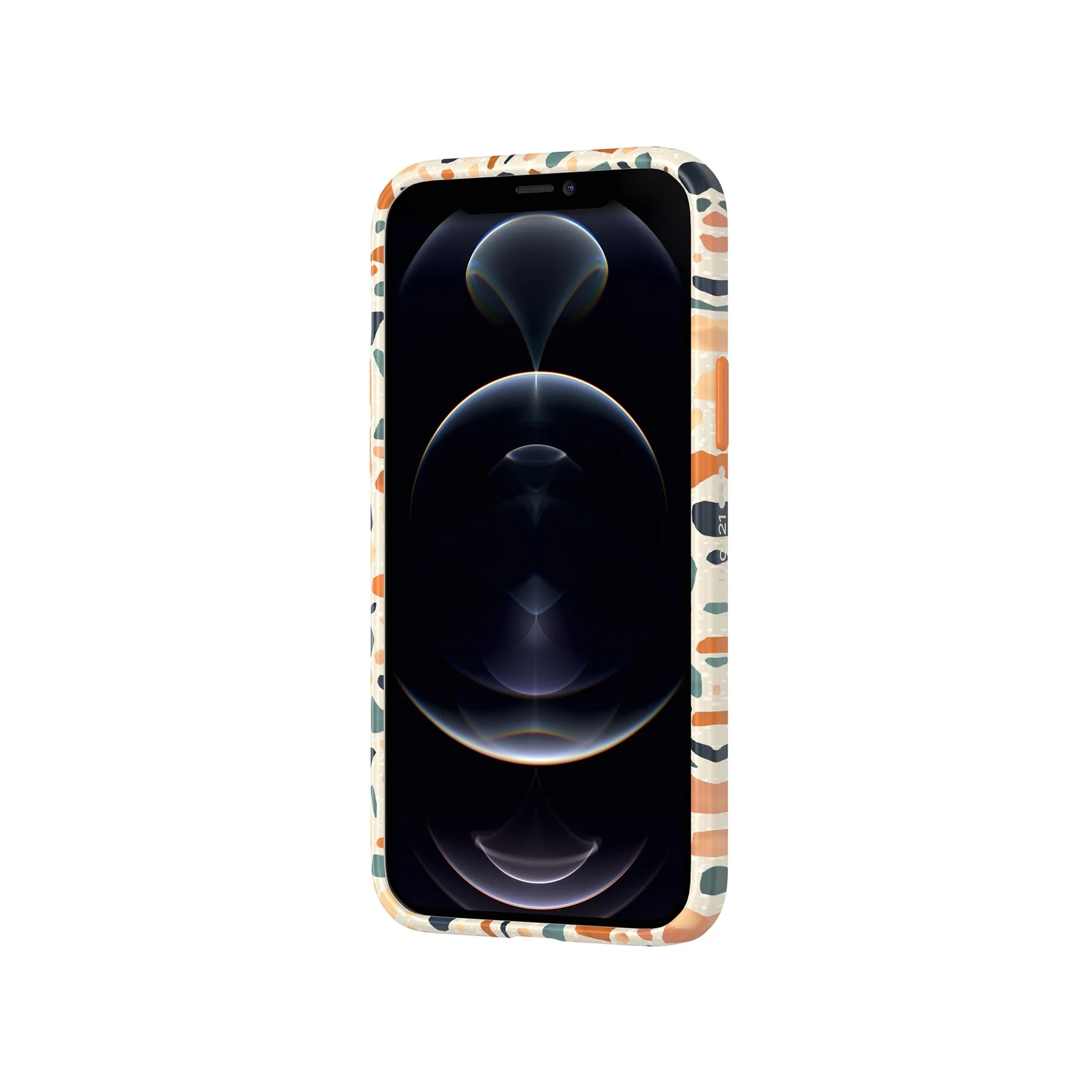 Eco Art - Apple iPhone 12/12 Pro Case - Terazzo Orange - Image 6