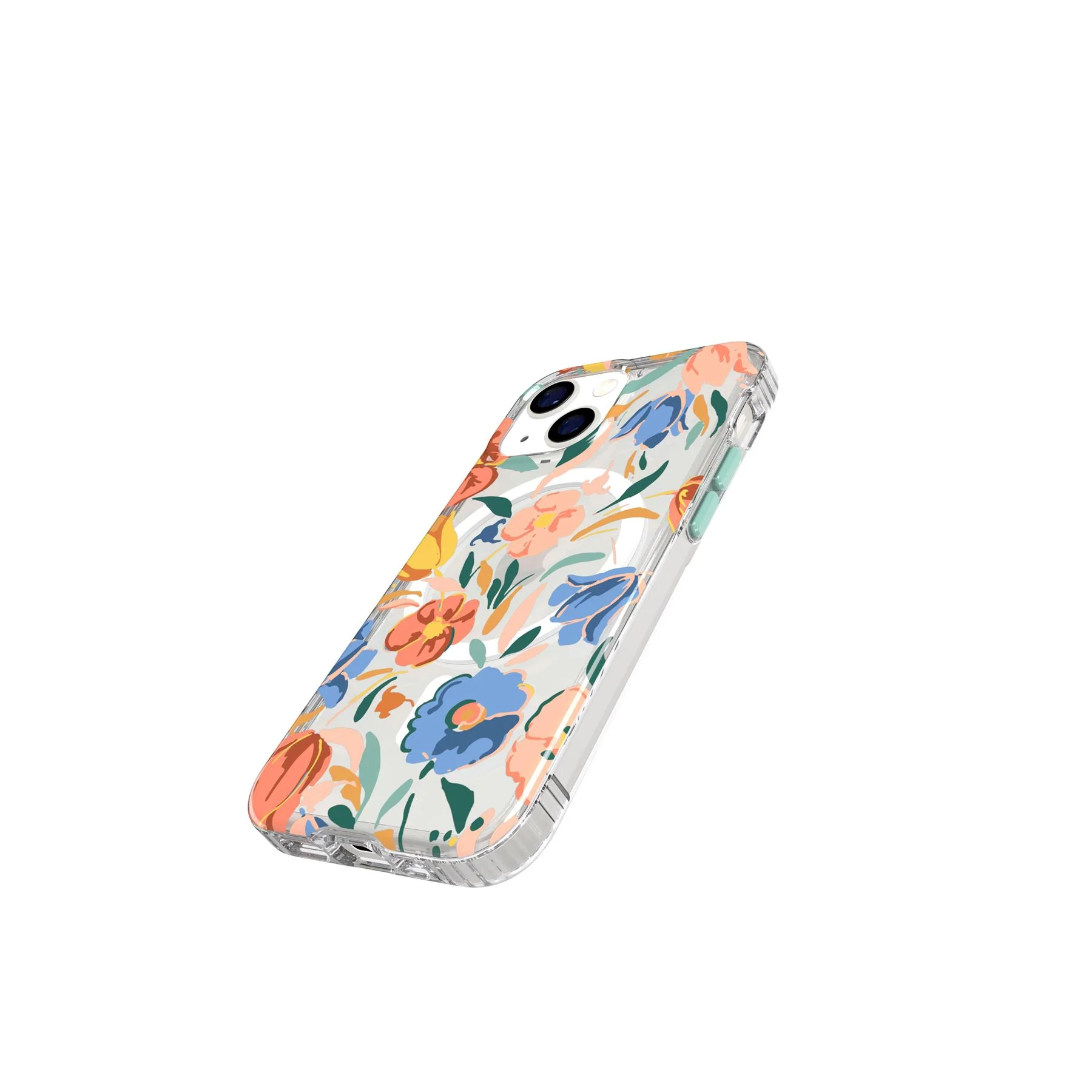 EvoArt - Apple iPhone 13 Mini Case MagSafe Compatible - Peach Tulip - Image 3