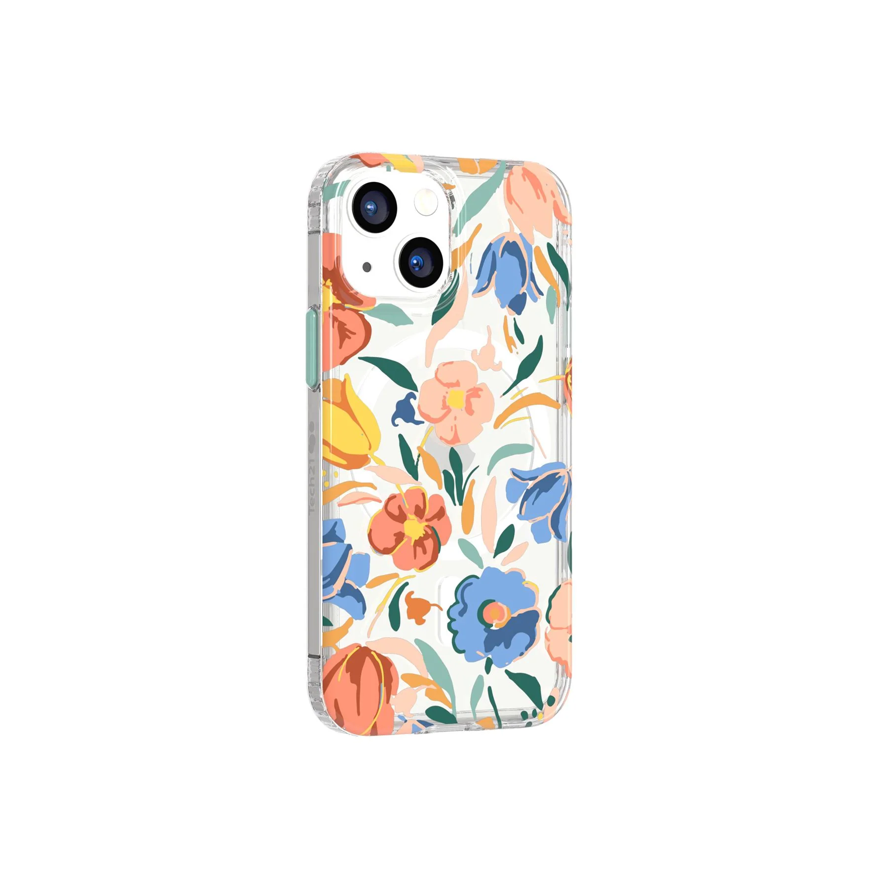 EvoArt - Apple iPhone 13 Mini Case MagSafe Compatible - Peach Tulip - Image 5