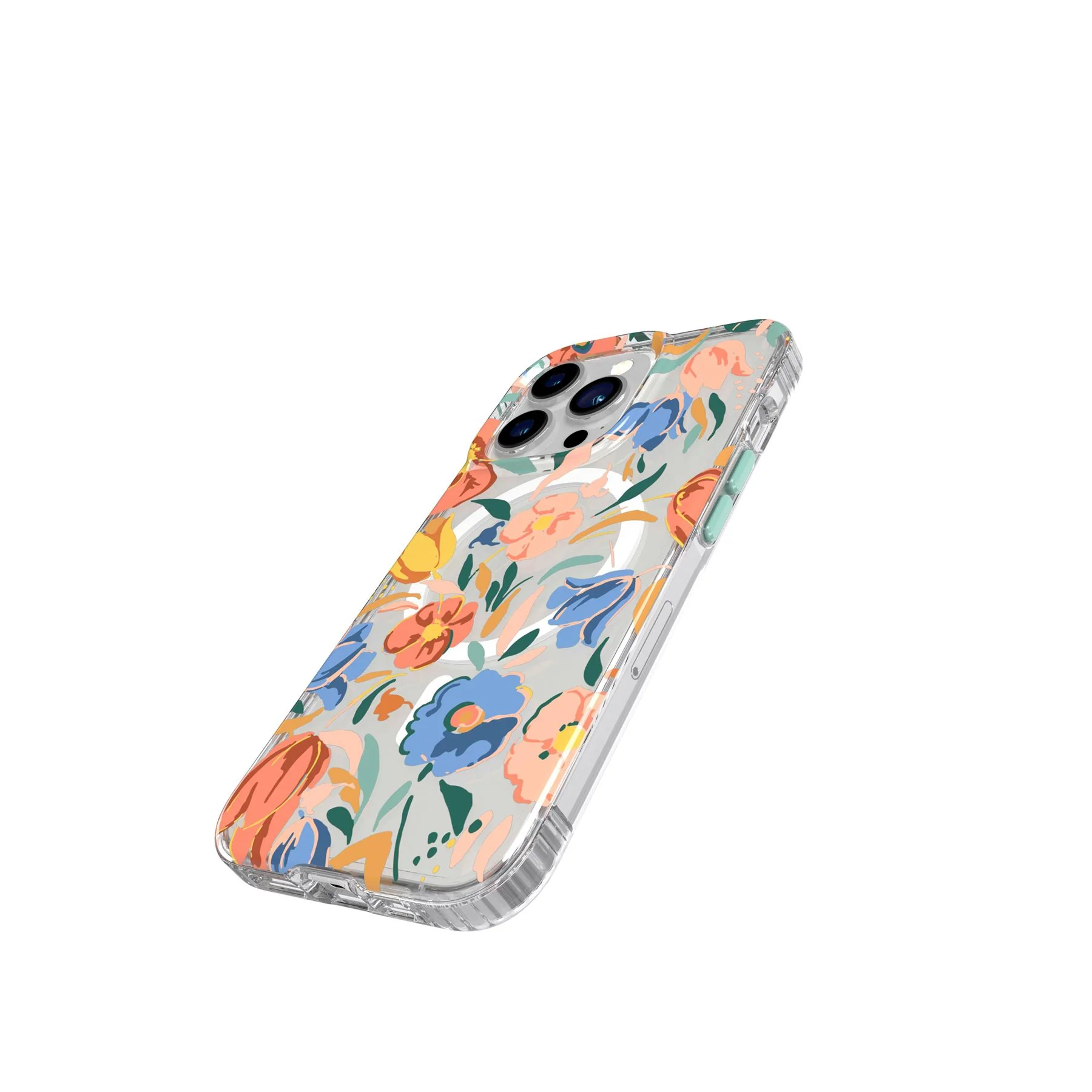 EvoArt - Apple iPhone 13 Pro Case MagSafe Compatible - Peach Tulip - Image 3