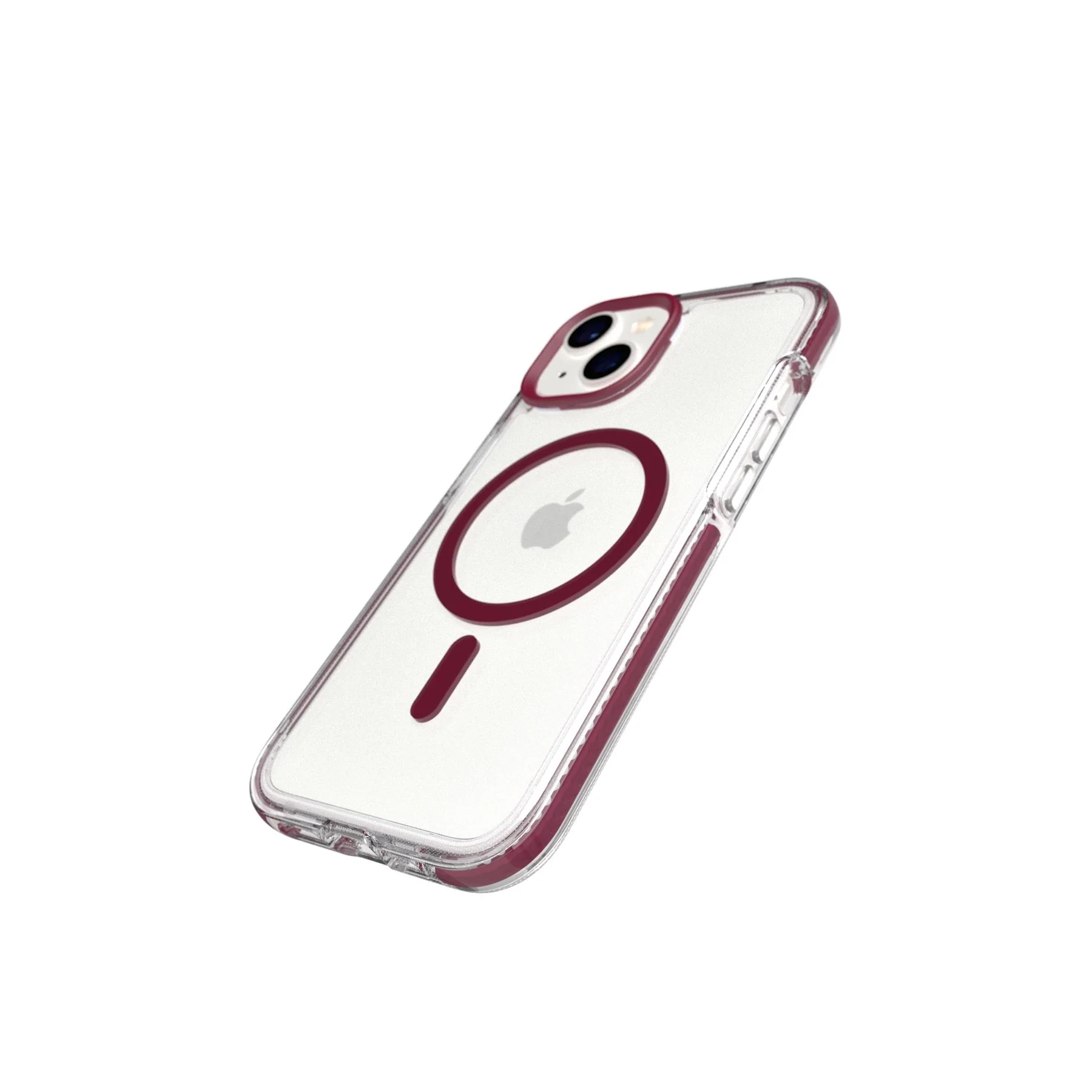 EvoCrystal MagSafe - Apple iPhone 17e/16e/15/14/13 Case - Clear/Burgundy - Image 3