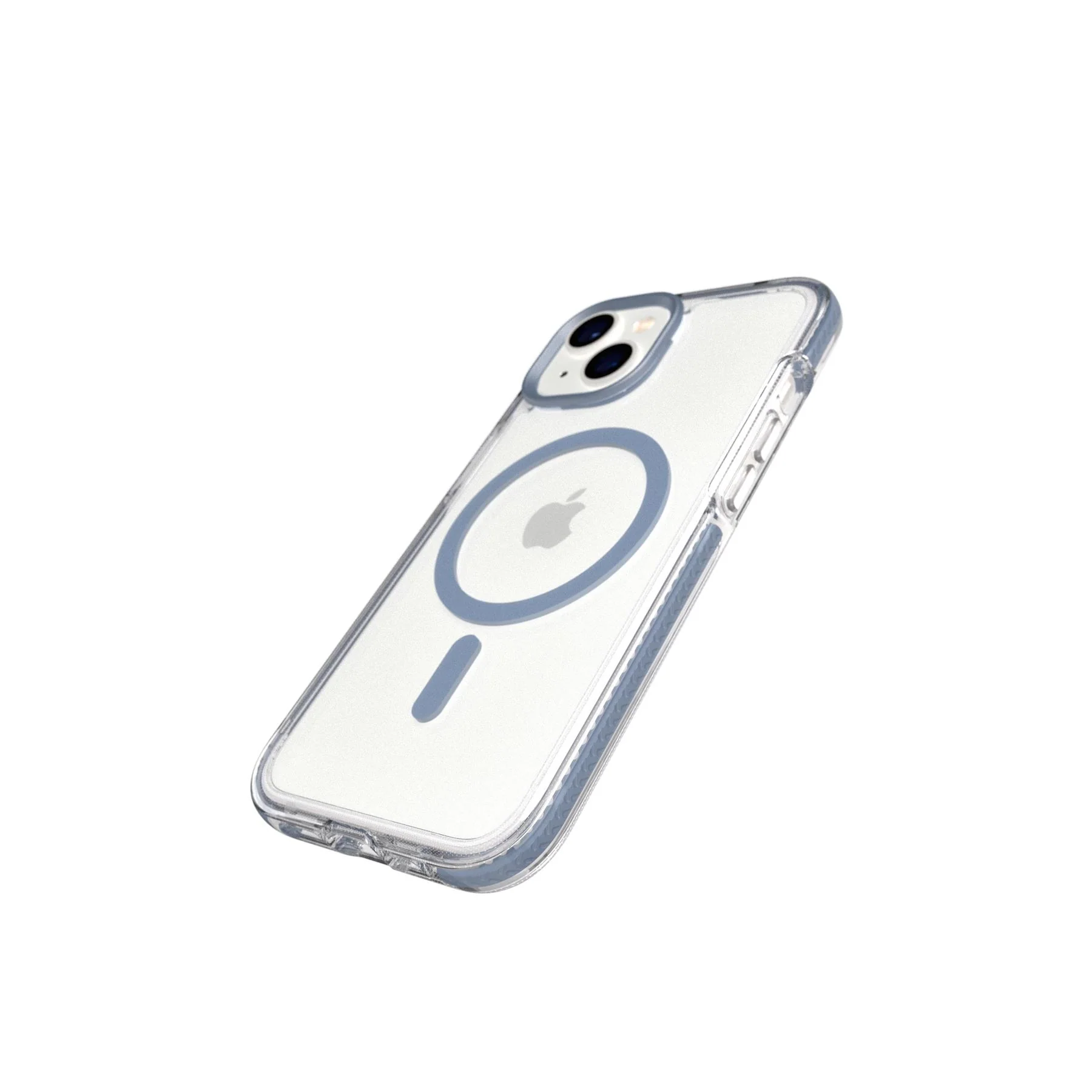 EvoCrystal MagSafe - Apple iPhone 17e/16e/15/14/13 Case - Clear/Steel Blue - Image 3