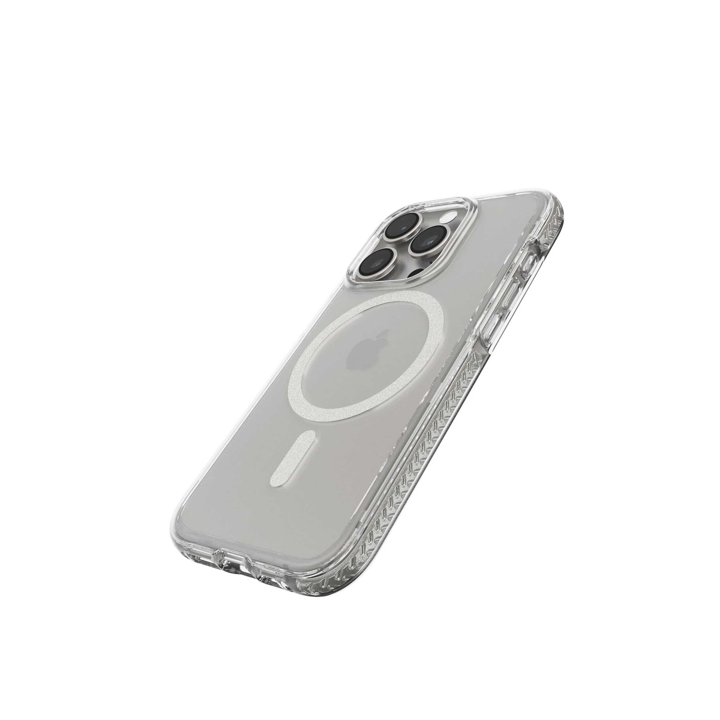 EvoCrystal - Apple iPhone 15 Pro Case MagSafe Compatible - White Titanium - Image 3