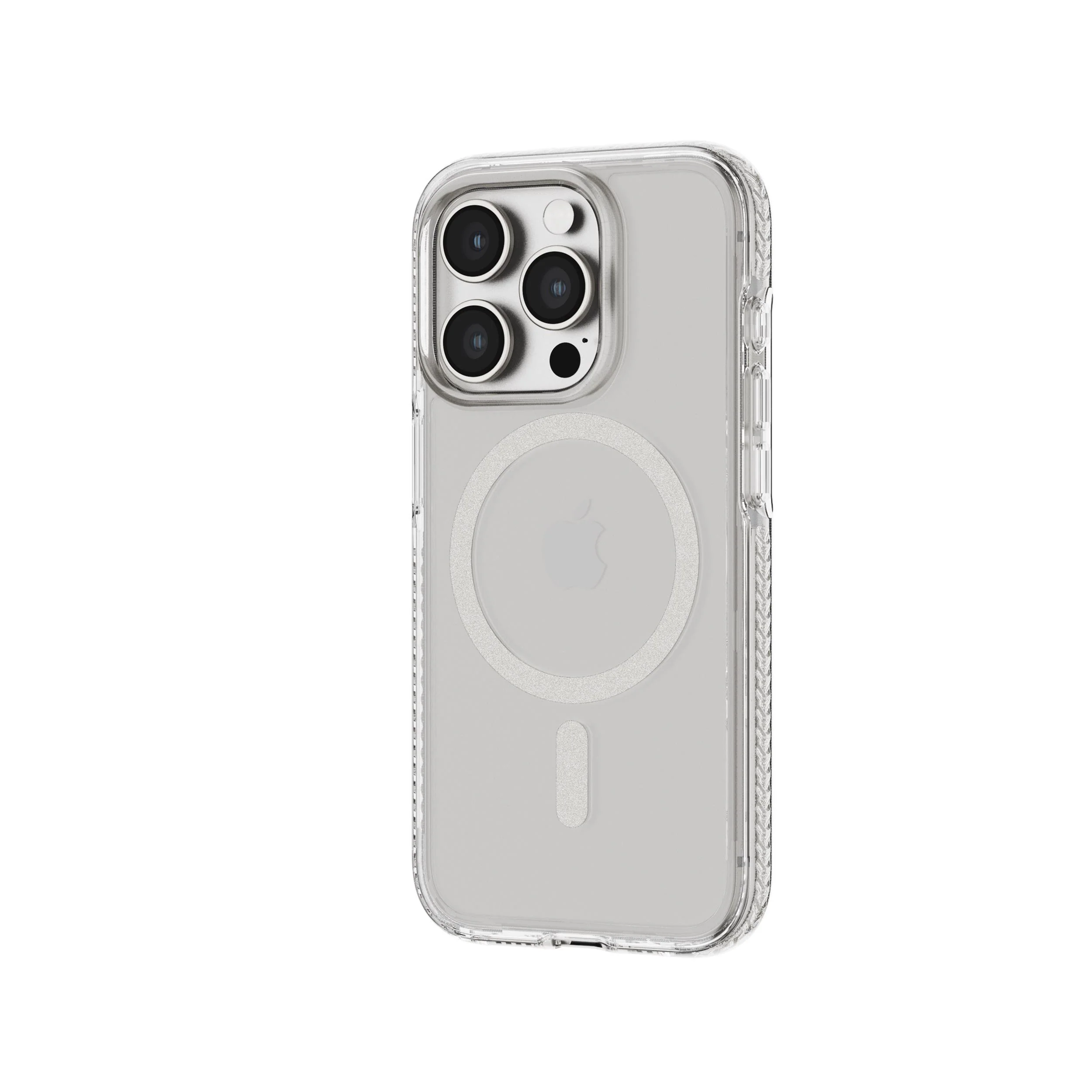 EvoCrystal - Apple iPhone 15 Pro Case MagSafe Compatible - White Titanium - Image 5