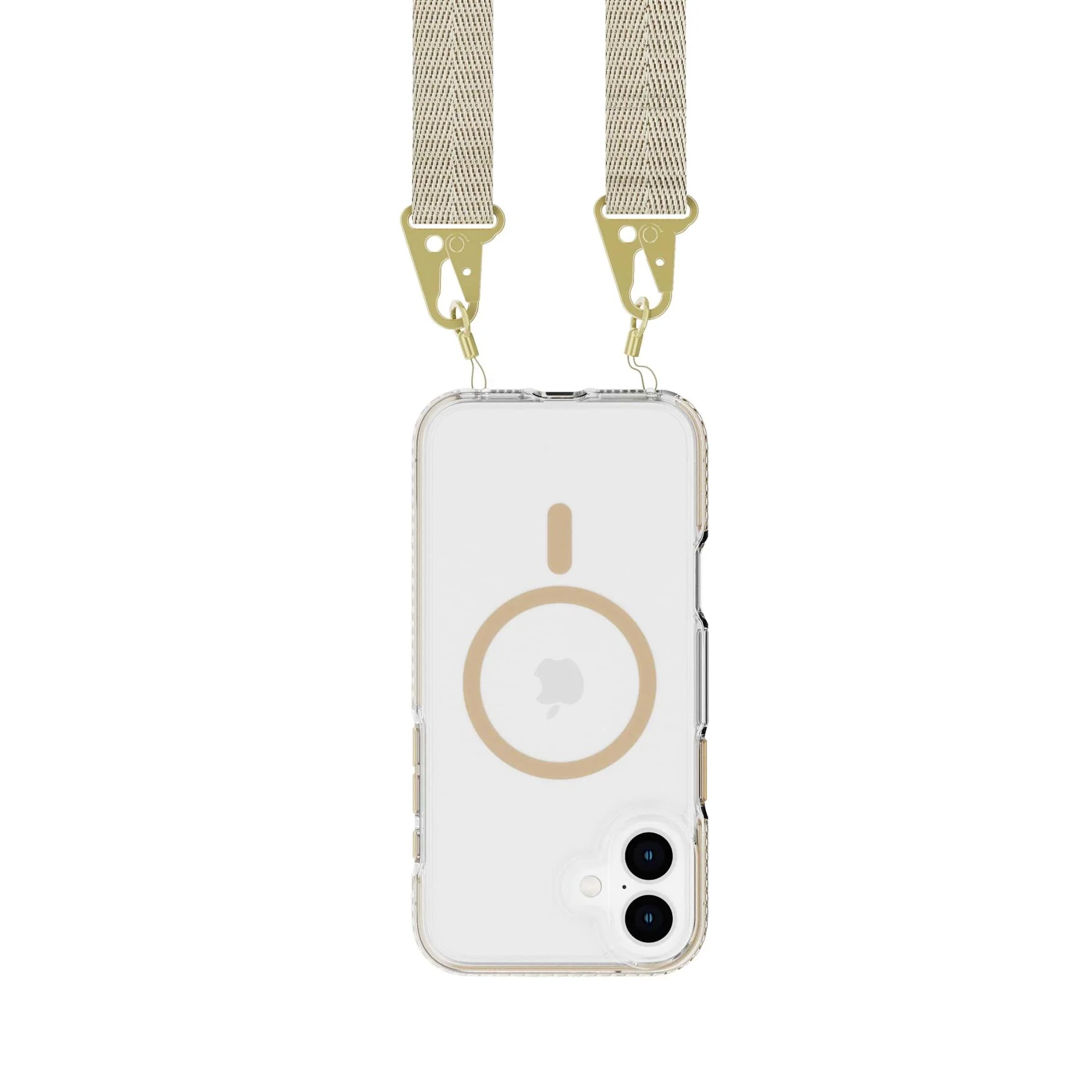 EvoCrystal - Apple iPhone 16 Plus Case with Cross-Body - Gold - Image 2