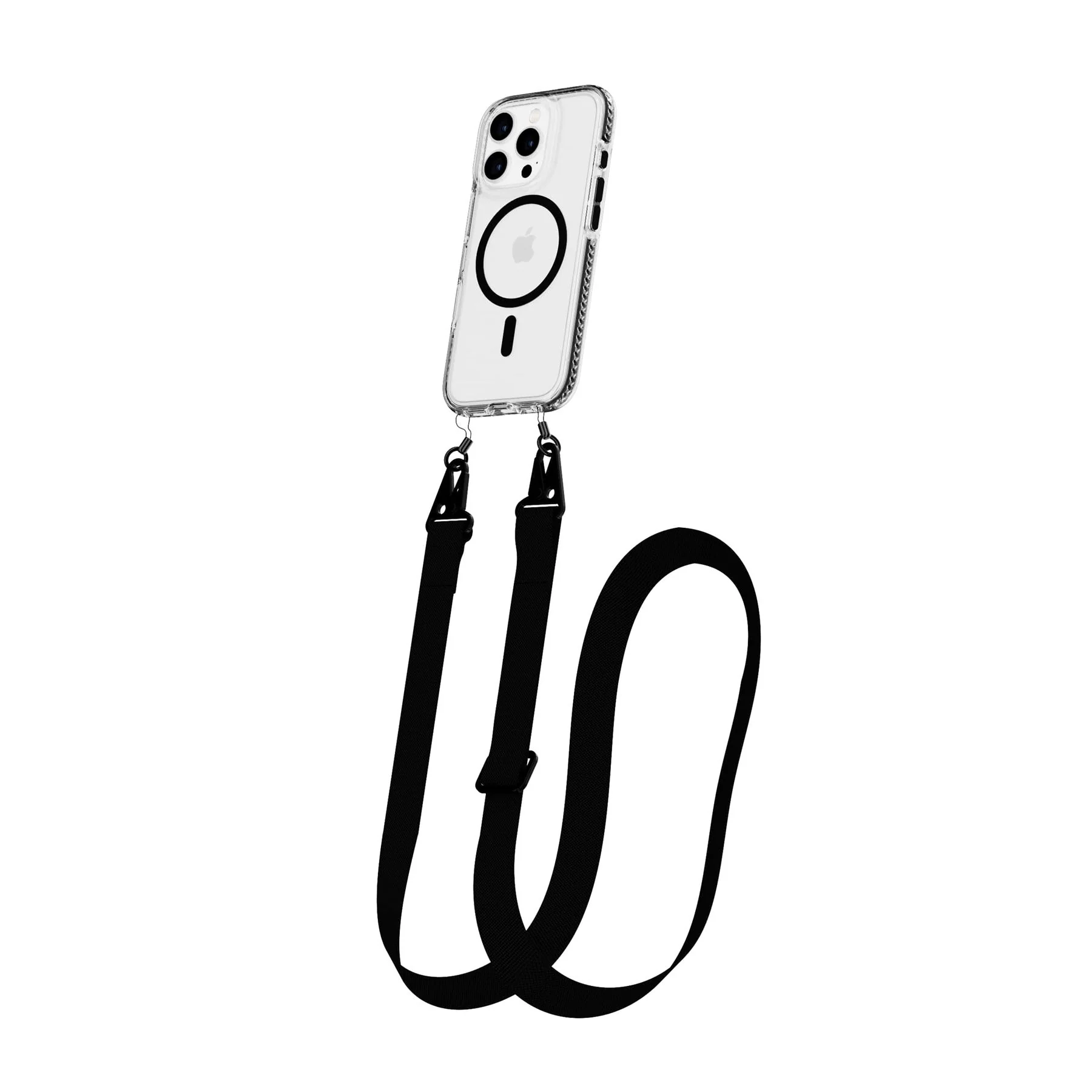 EvoCrystal - Apple iPhone 16 Pro Case with Cross-Body - Black - Image 5