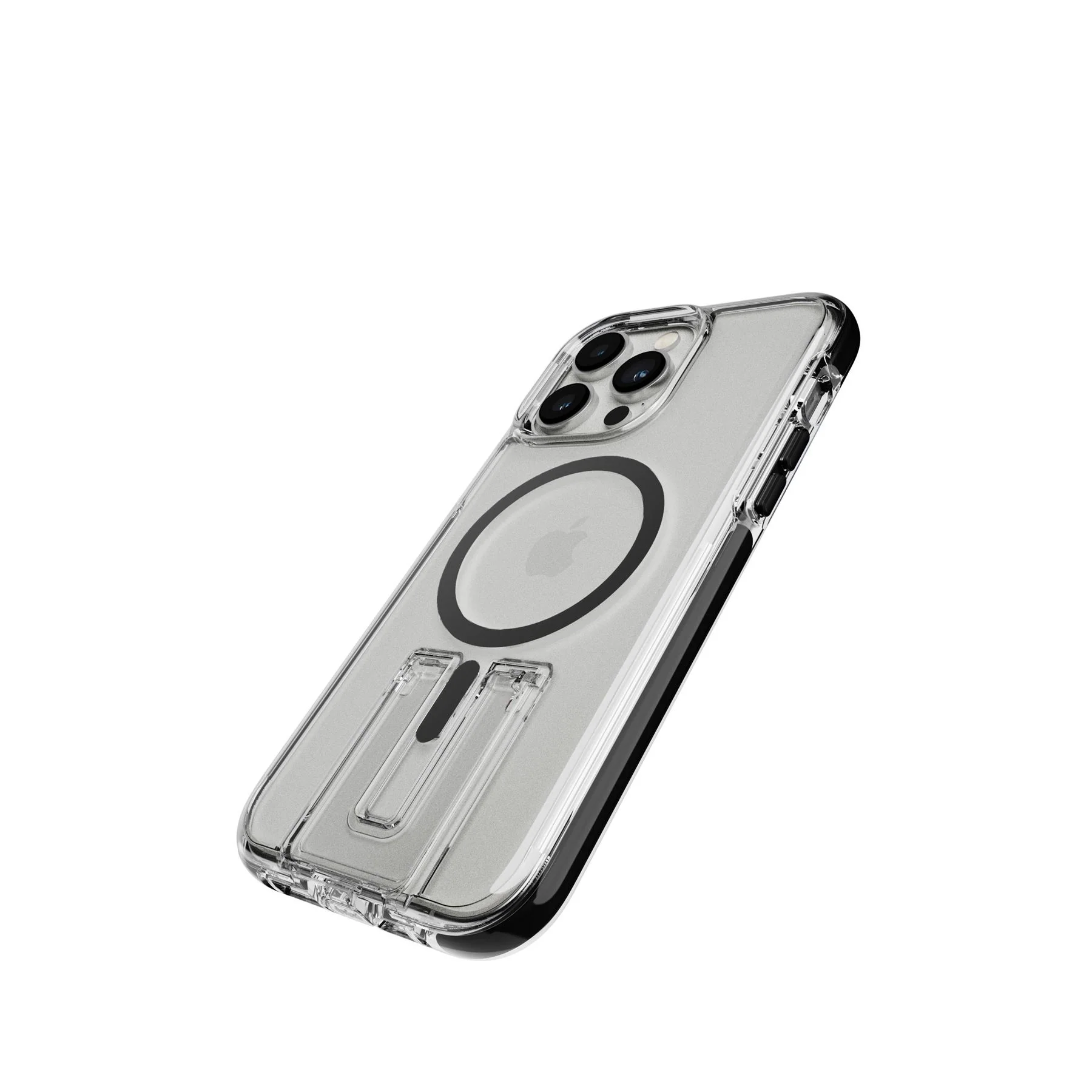 EvoCrystal Kick - Apple iPhone 14 Pro Max Case MagSafe Compatible - Clear Black - Image 5
