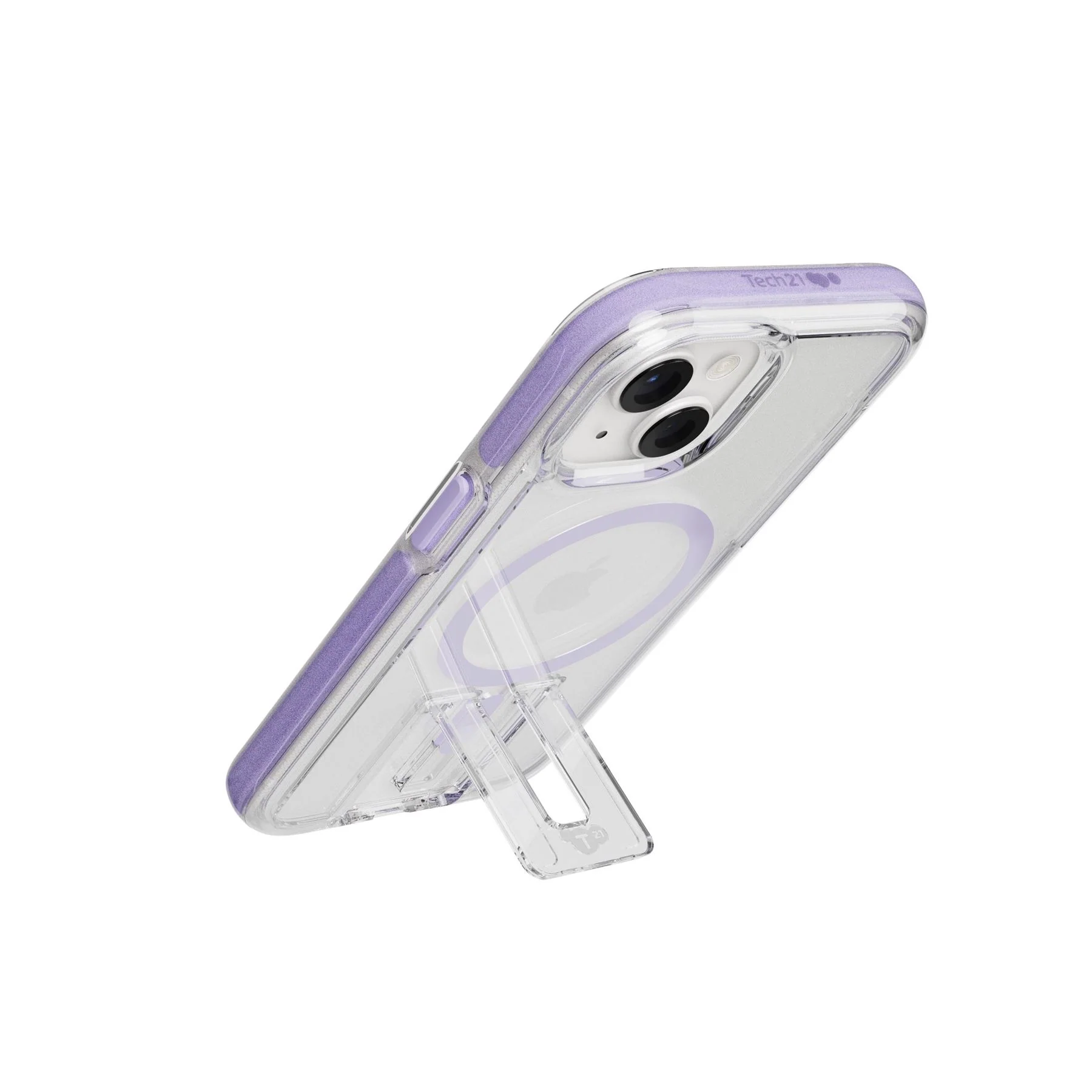EvoCrystal Kick MagSafe - Apple iPhone 17e/16e/15/14/13 Case - Clear/Lilac - Image 8