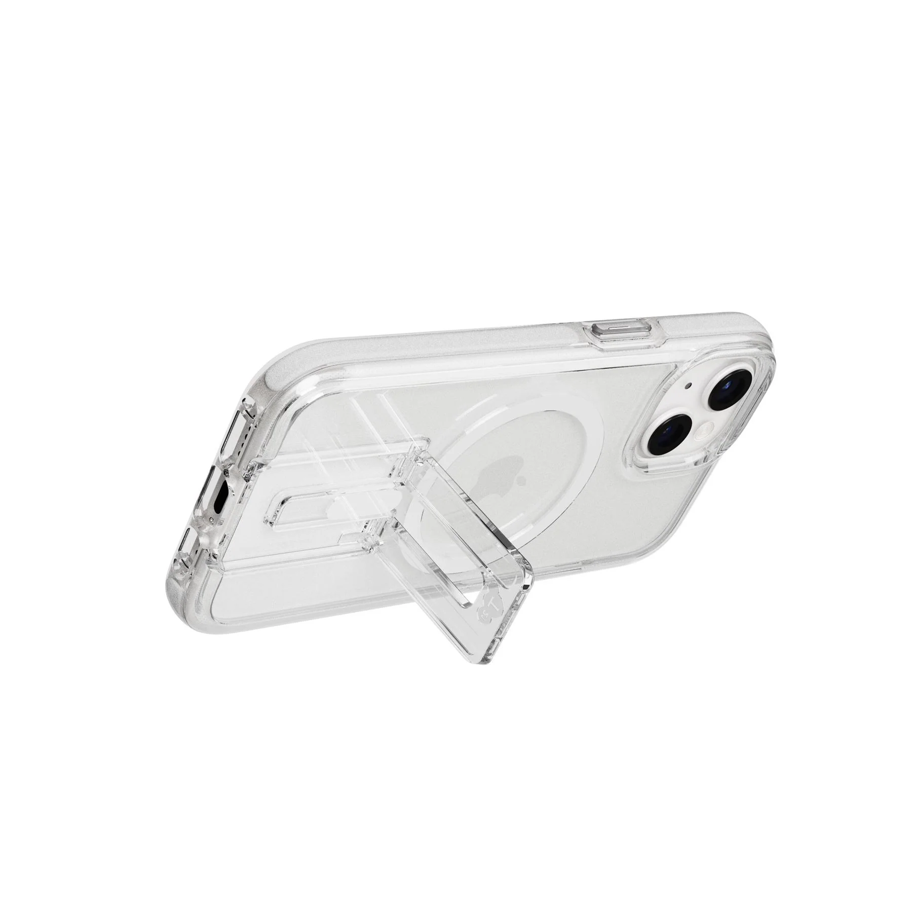 EvoCrystal Kick MagSafe - Apple iPhone 17e/16e/15/14/13 Case - Clear/White - Image 7