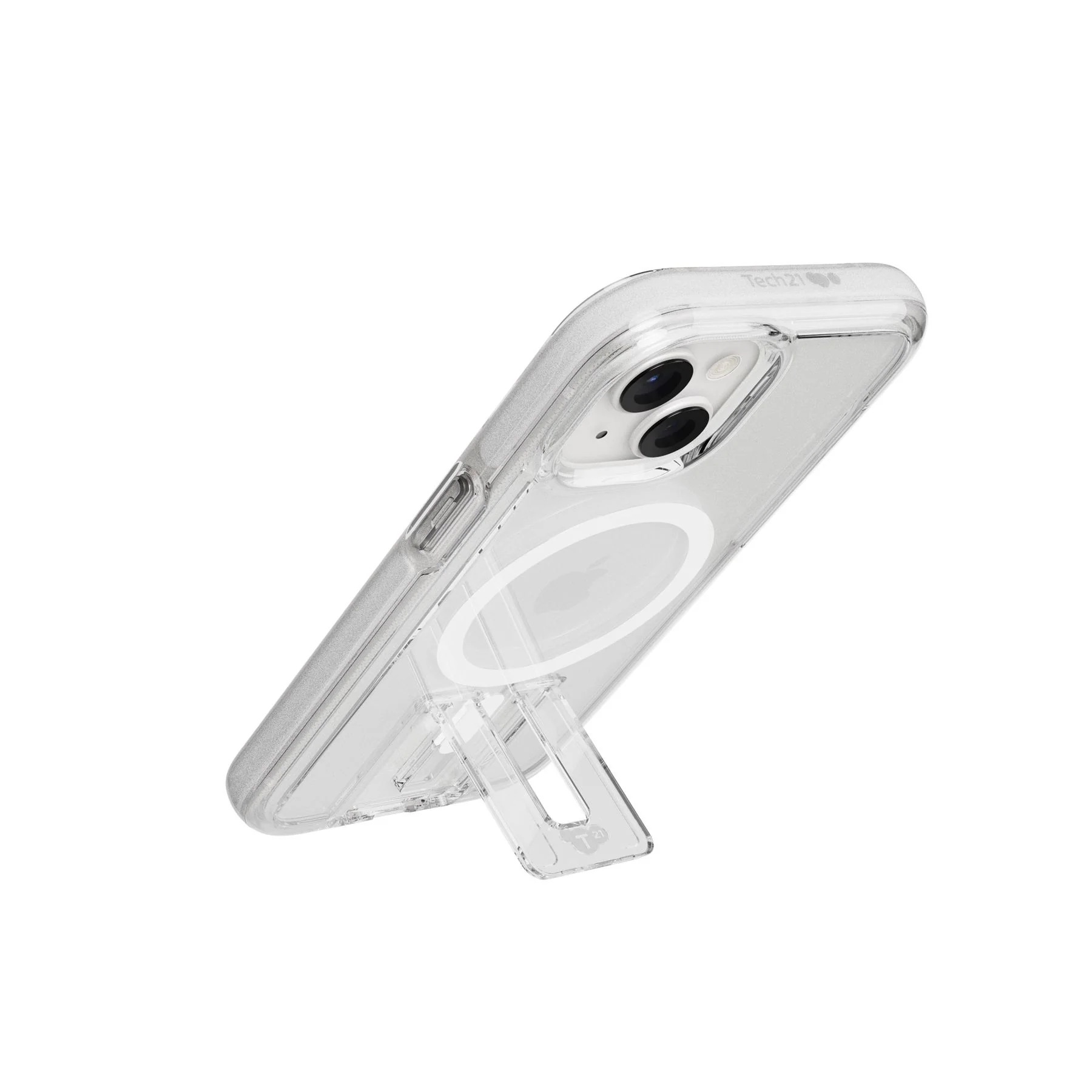 EvoCrystal Kick MagSafe - Apple iPhone 17e/16e/15/14/13 Case - Clear/White - Image 8