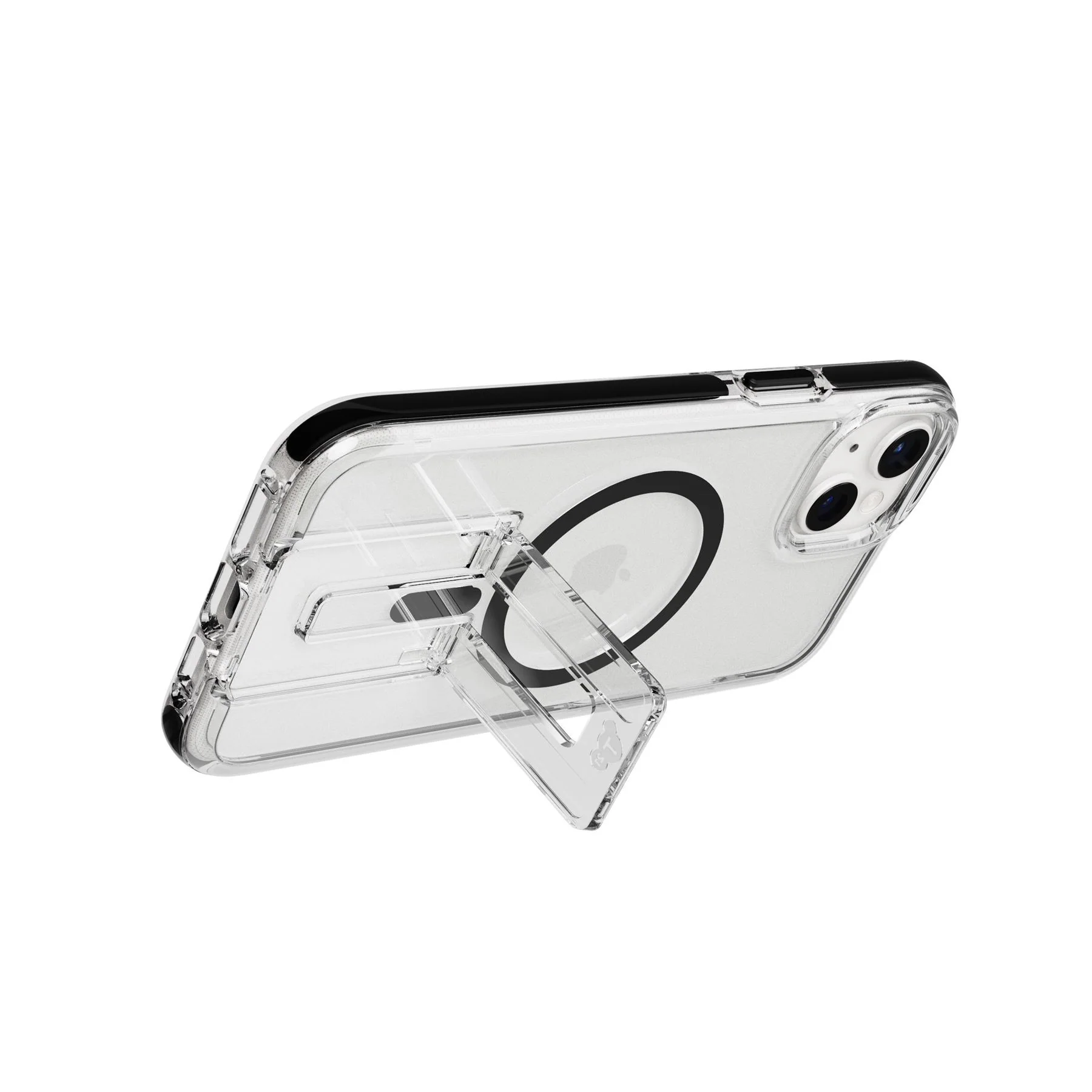 EvoCrystal Kick - Apple iPhone 15 Plus Case MagSafe Compatible - Clear Black - Image 7