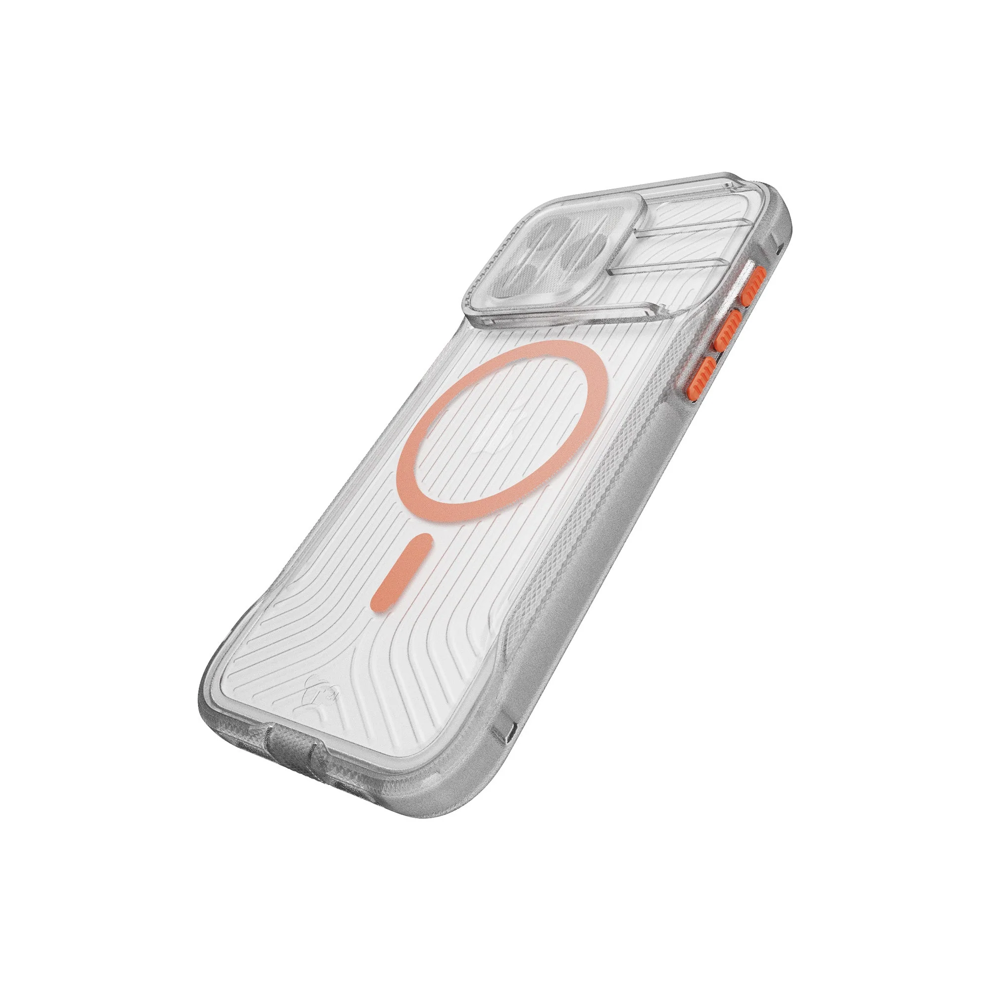 EvoMax MagSafe - Apple iPhone 15 Pro Max Case - Clear/Vivid Orange - Image 3