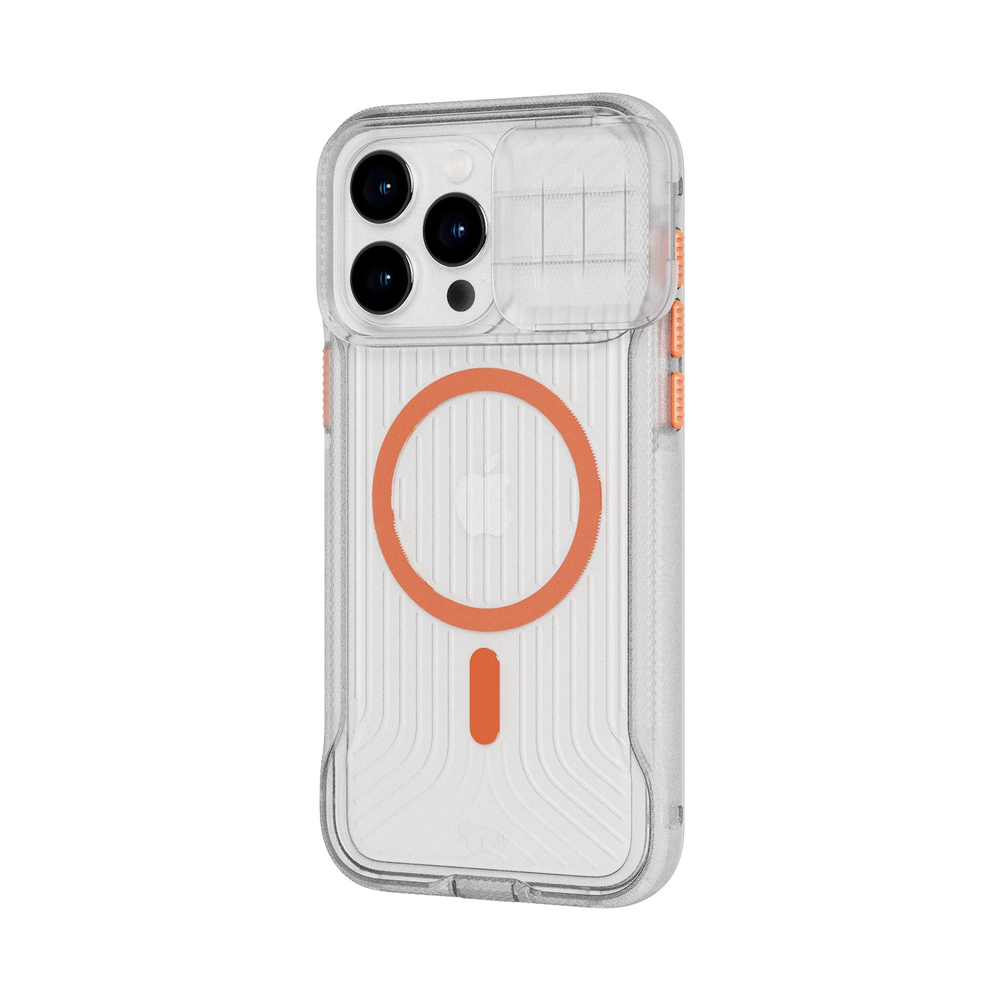 EvoMax MagSafe - Apple iPhone 15 Pro Max Case - Clear/Vivid Orange - Image 6