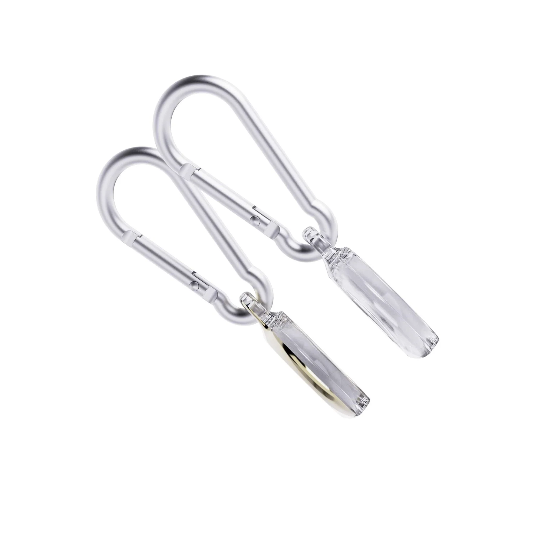 EvoPop - Apple AirTag Case Bundle (x2) - Gold & Clear - Image 4
