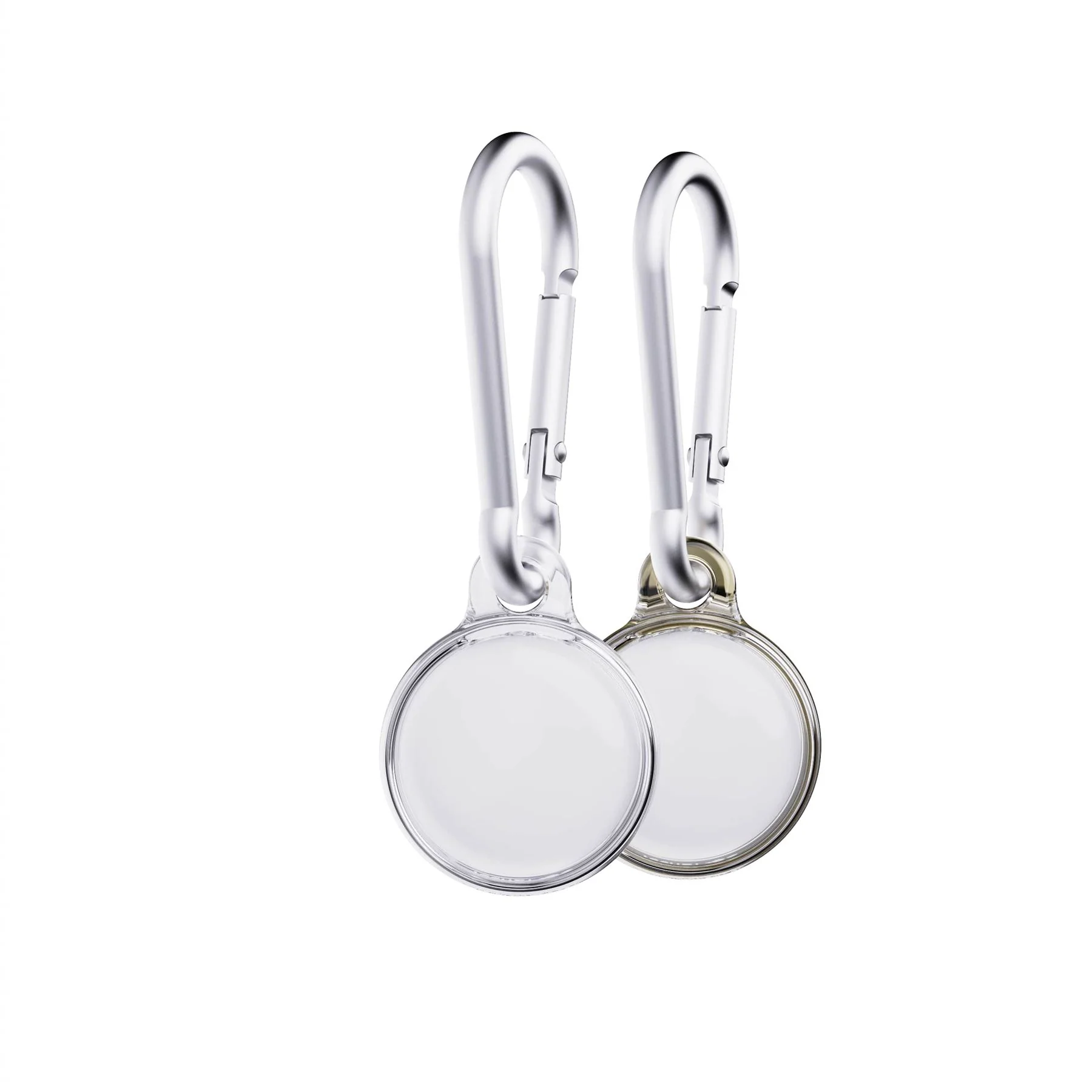 EvoPop - Apple AirTag Case Bundle (x2) - Gold & Clear - Image 6