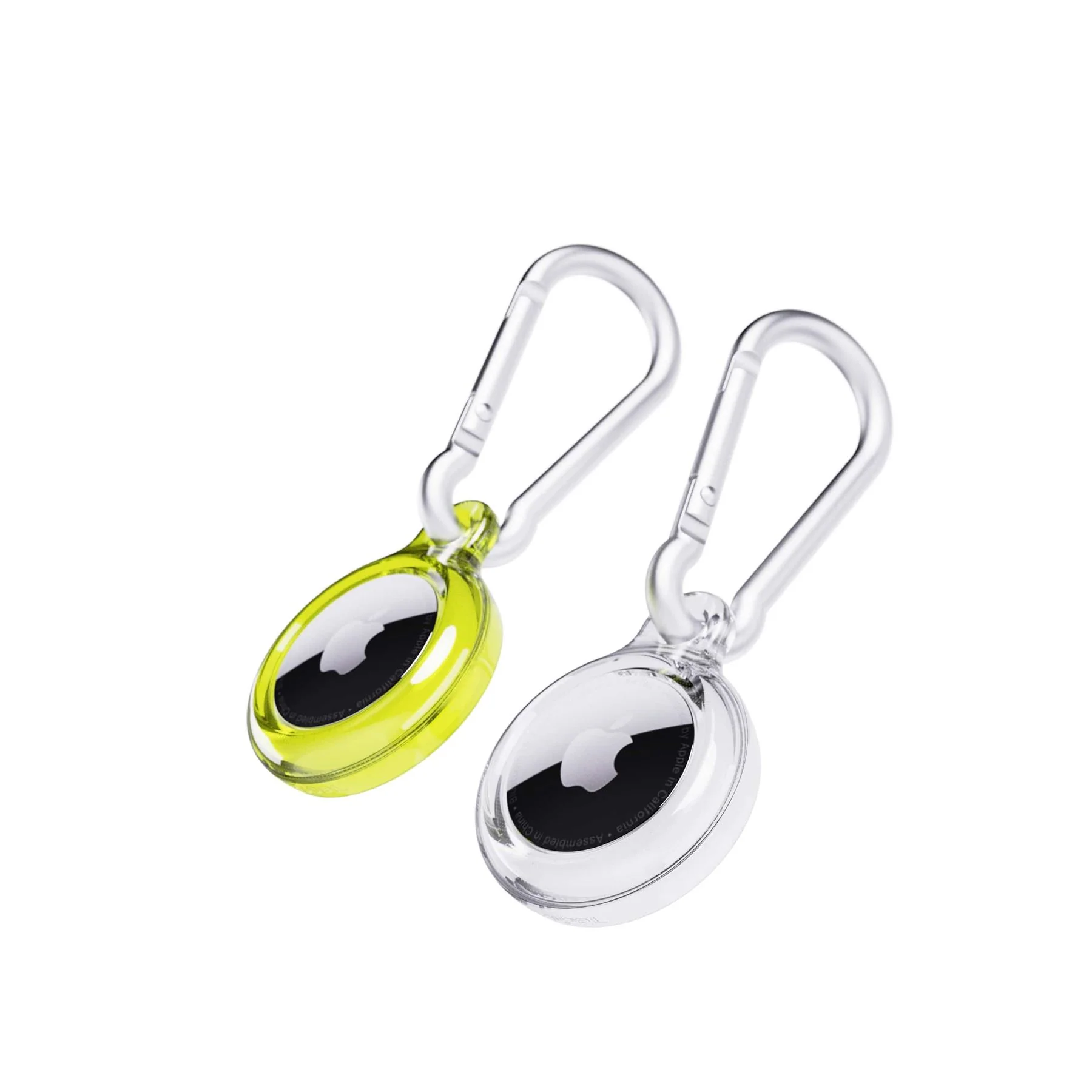 EvoPop - Apple AirTag Case Bundle (x2) - Cyber Lime & Clear - Image 3