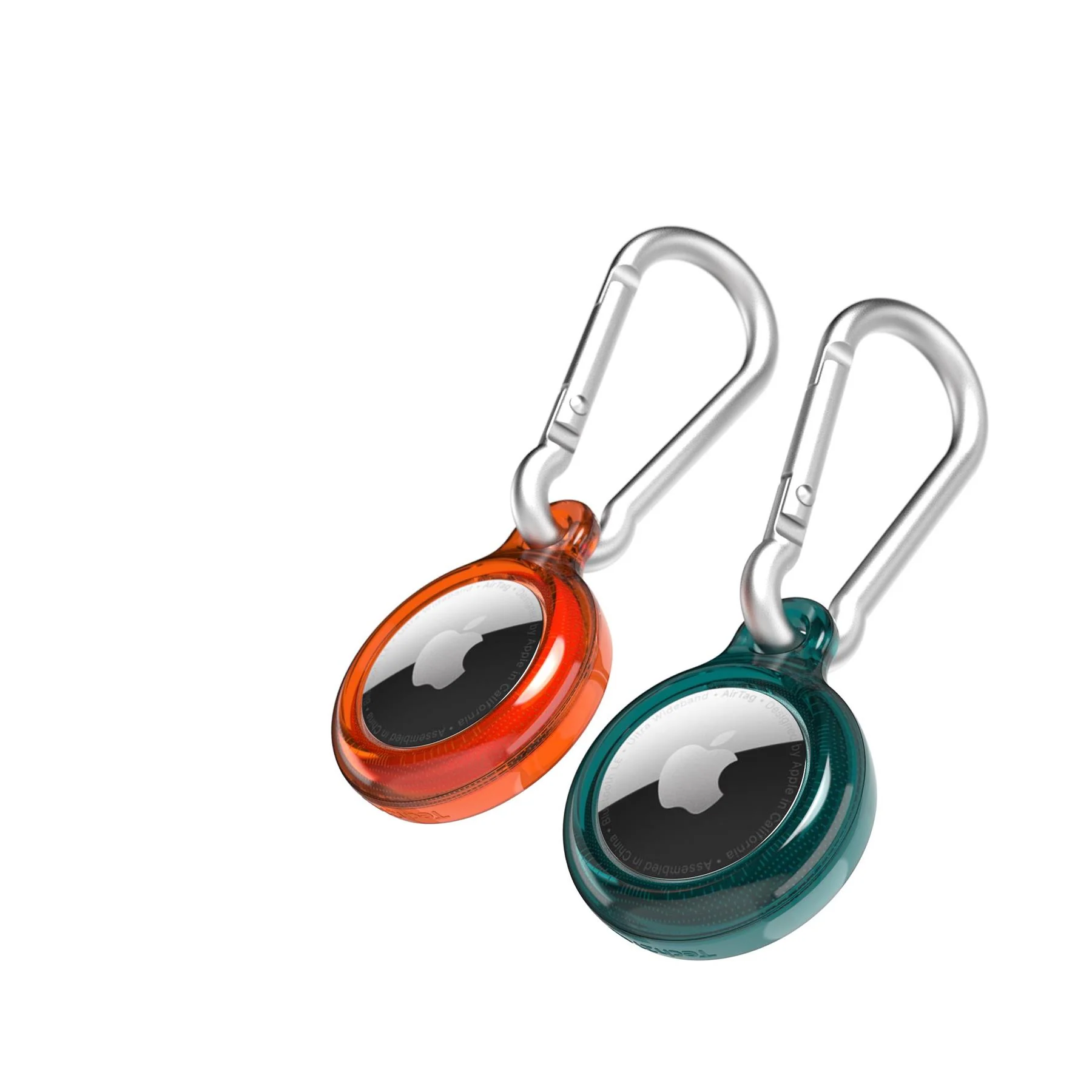 EvoPop - Apple AirTag Case Bundle (x2) - Tangerine and Verdigris - Image 3