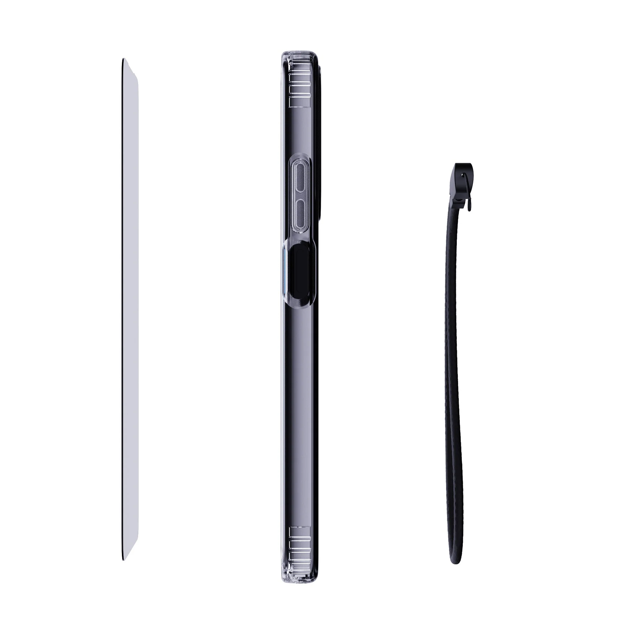 EvoLite Clear + Tempered Glass + Lanyard - Motorola moto g stylus (2026/2025) 3-in-1 Bundle - Clear - Image 4