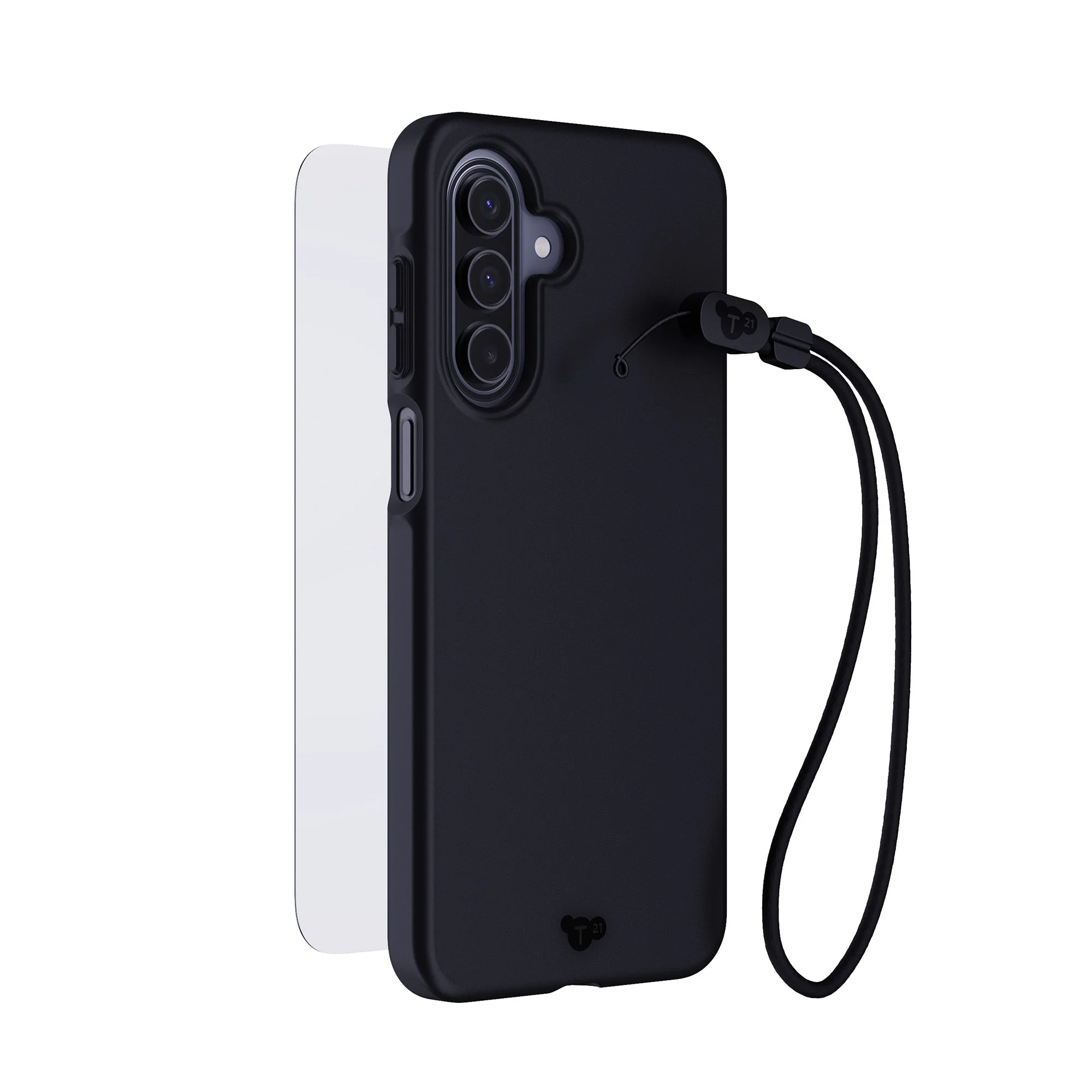 EvoLite + Tempered Glass + Lanyard - Samsung Galaxy A17/A17 5G 3-in-1 Bundle - Black