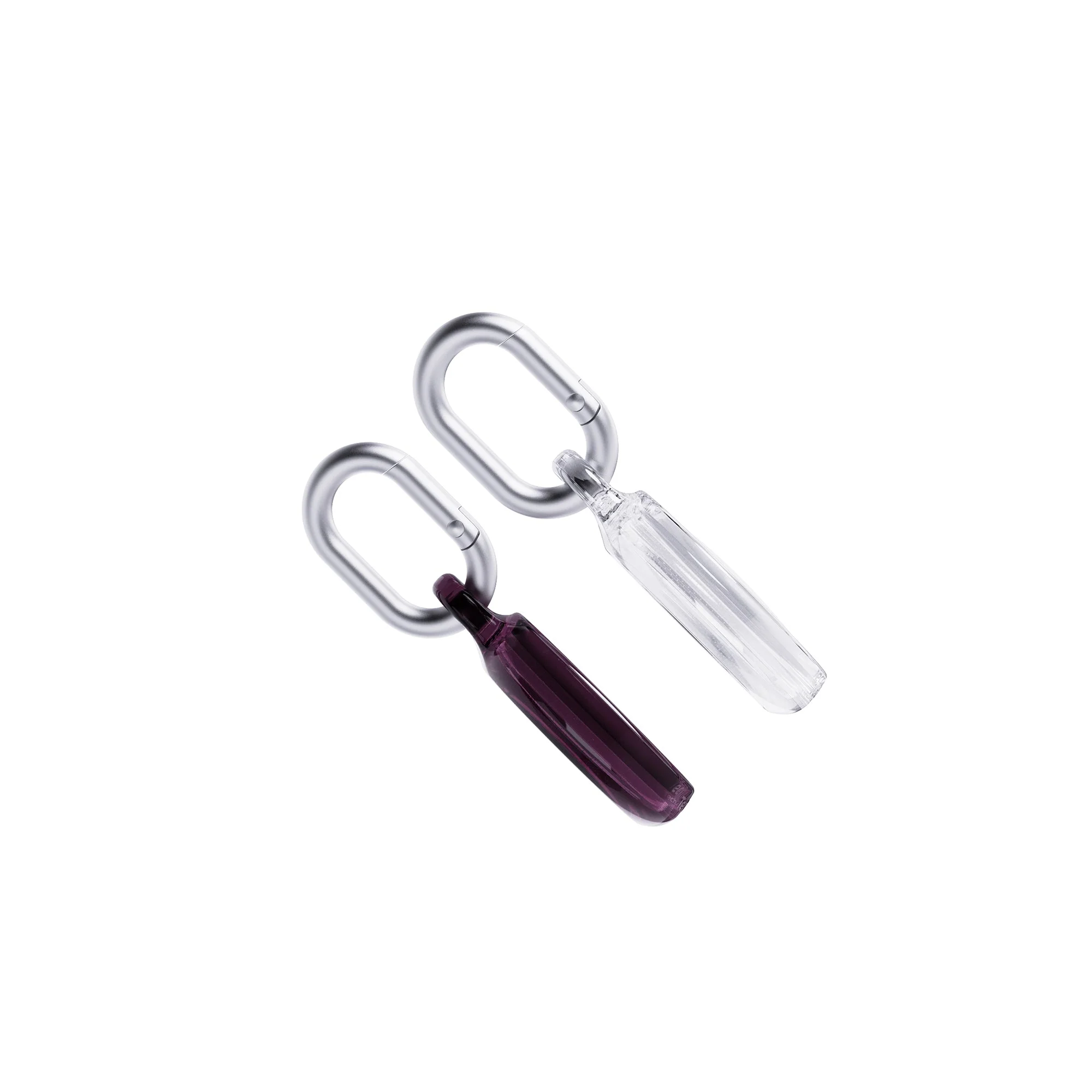 EvoPop - Apple AirTag Case Bundle (x2) - Cherry Lacquer & Clear - Image 4
