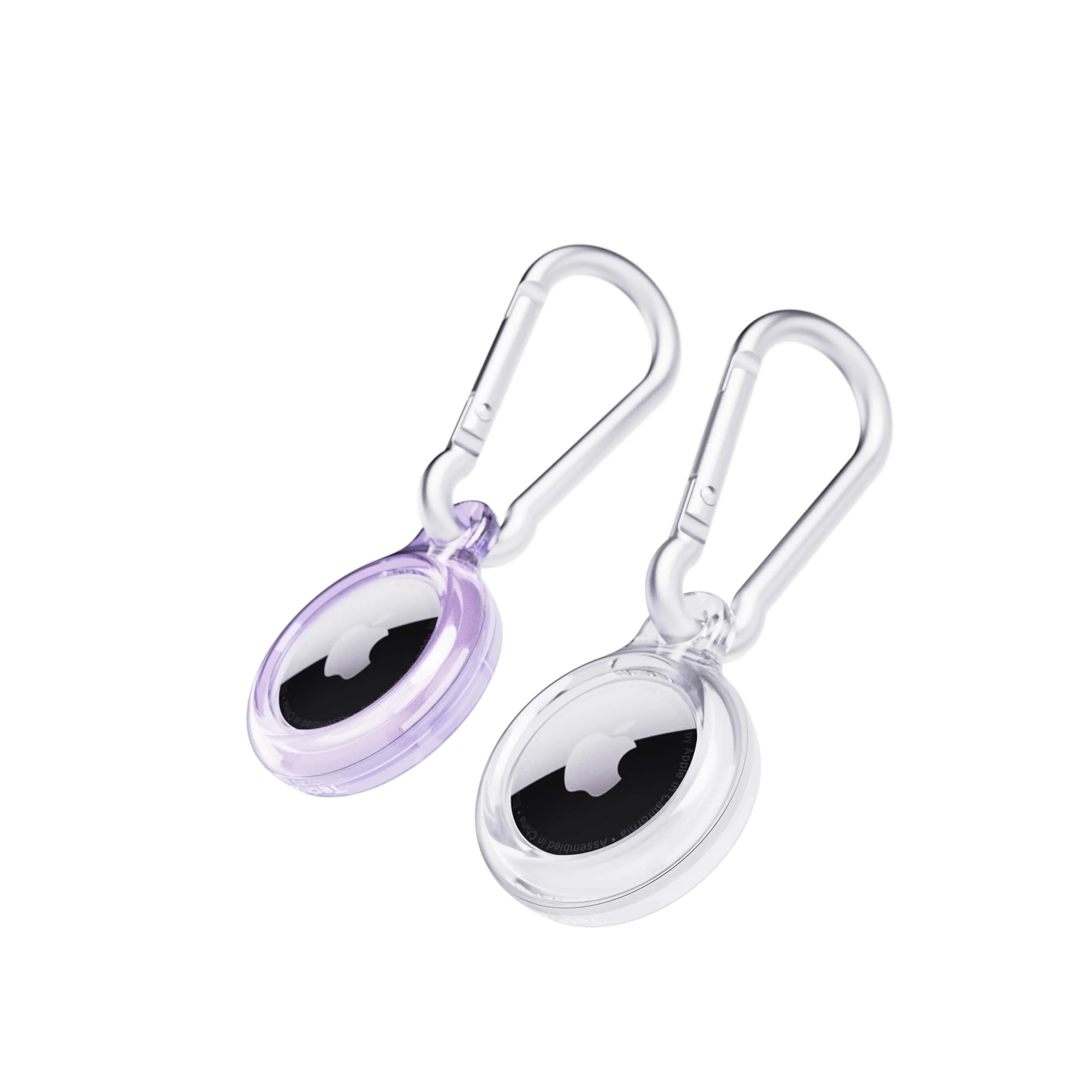 EvoPop - Apple AirTag Case Bundle (x2) - Diamond Dust & Clear - Image 3