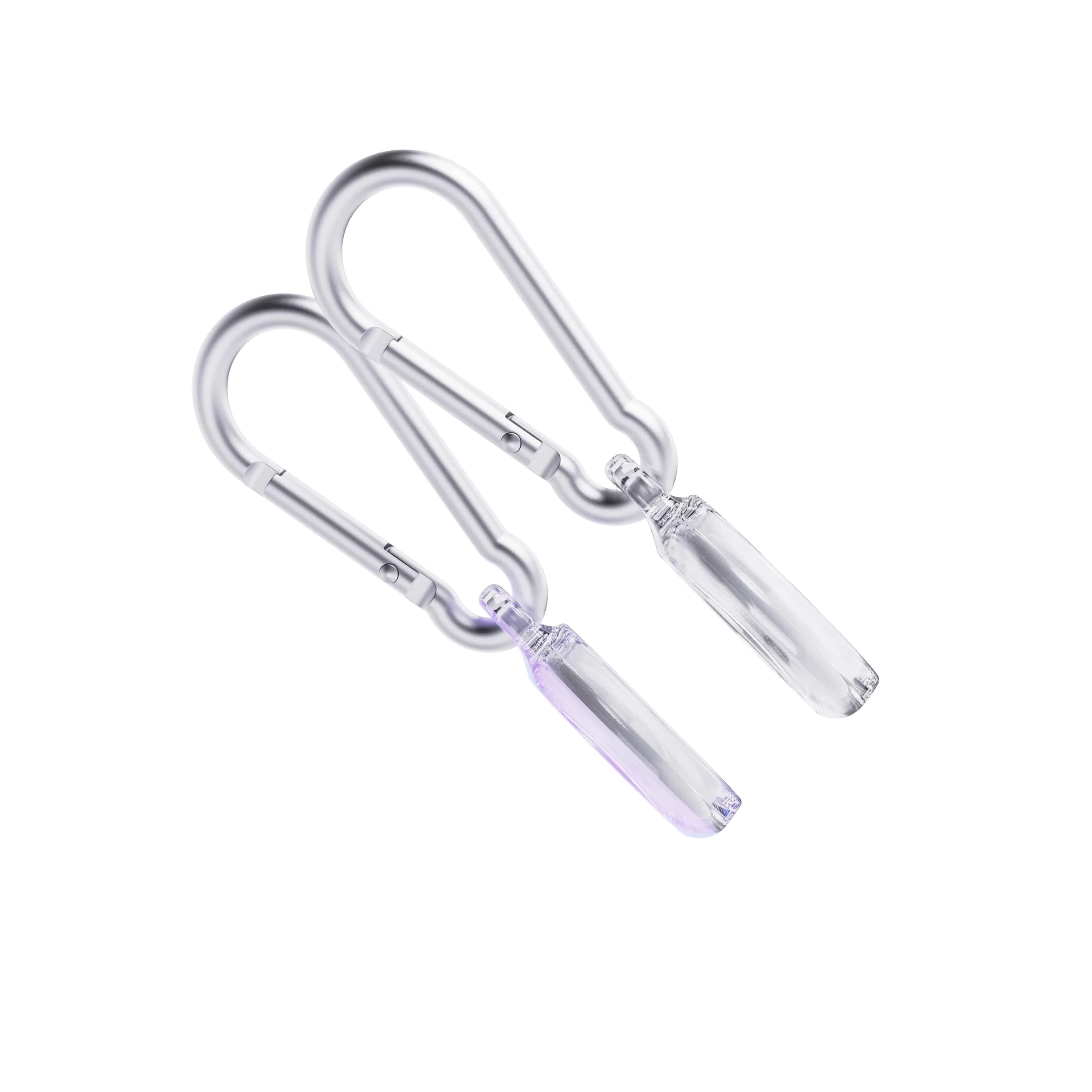 EvoPop - Apple AirTag Case Bundle (x2) - Holographic Purple & Clear - Image 4