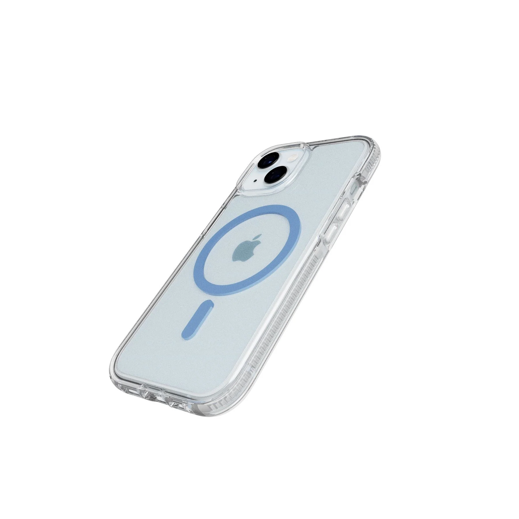 FlexQuartz MagSafe - Apple iPhone 17e/16e/15/14/13 Case - Clear/Blue - Image 3