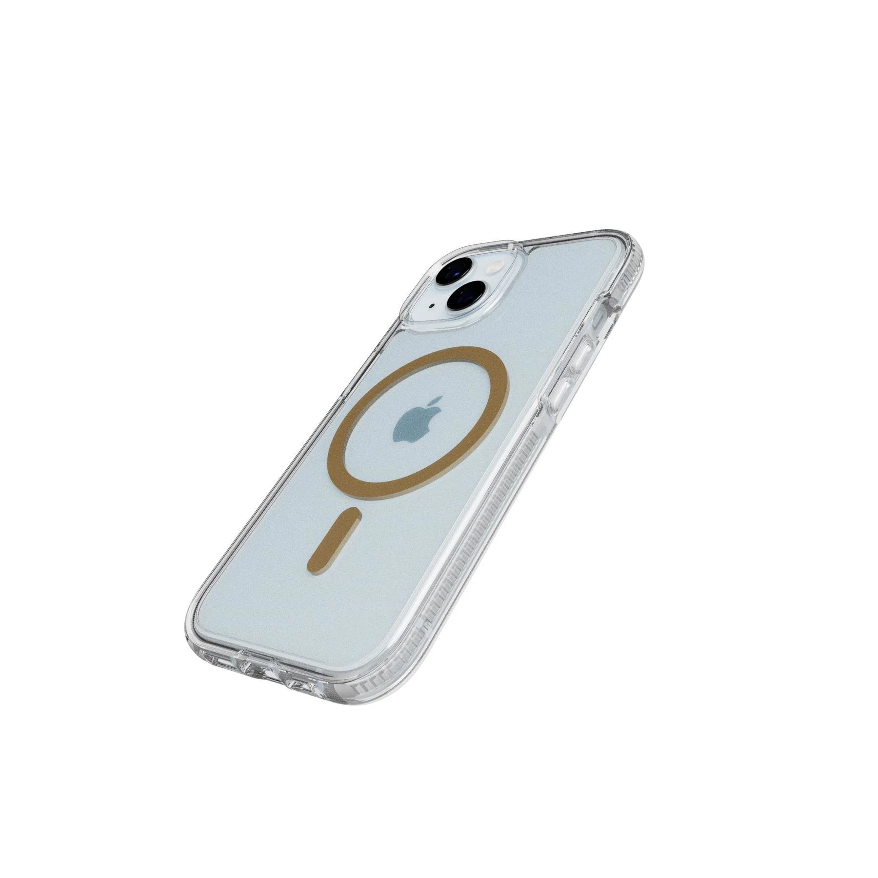 FlexQuartz MagSafe - Apple iPhone 17e/16e/15/14/13 Case - Clear/Gold - Image 3
