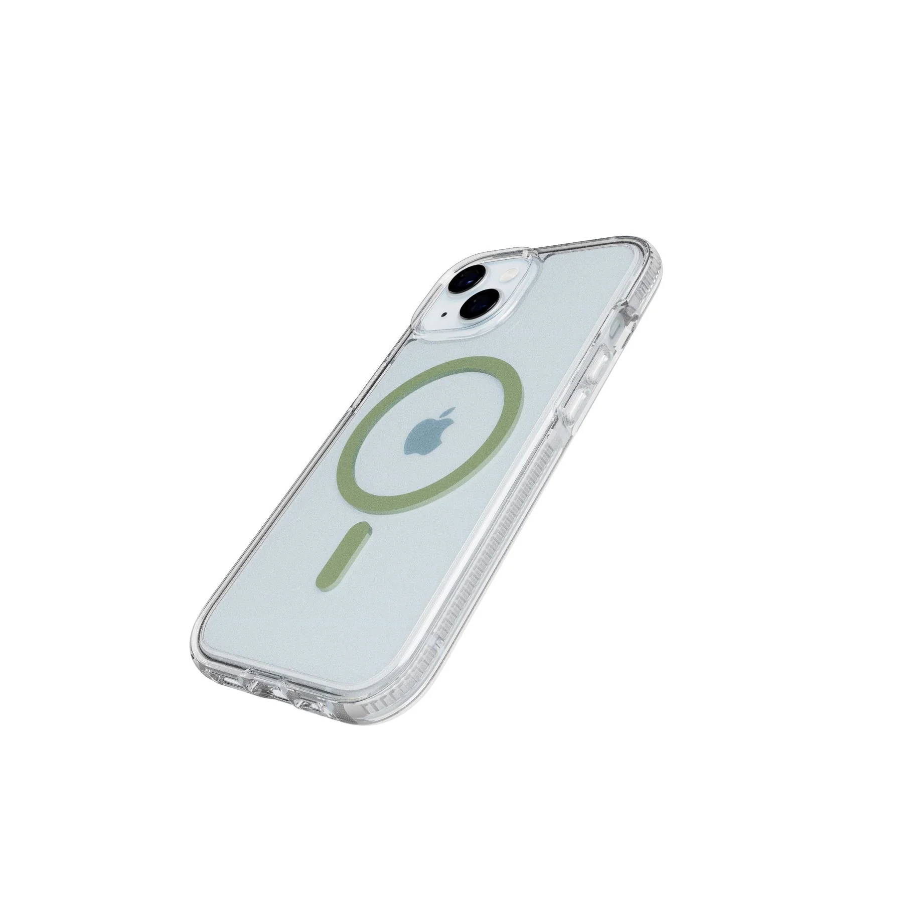 FlexQuartz MagSafe - Apple iPhone 17e/16e/15/14/13 Case - Clear/Green - Image 3