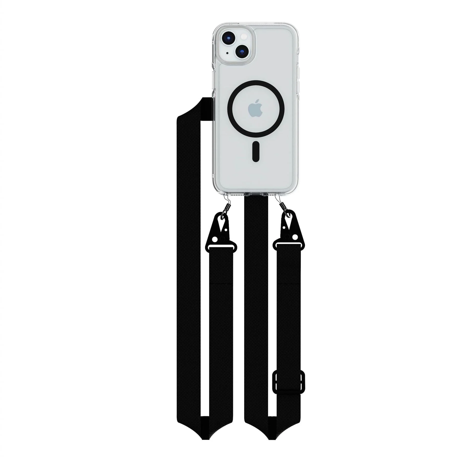 FlexQuartz - Apple iPhone 15 Plus Case MagSafe Compatible with Cross-Body - Black - Image 3