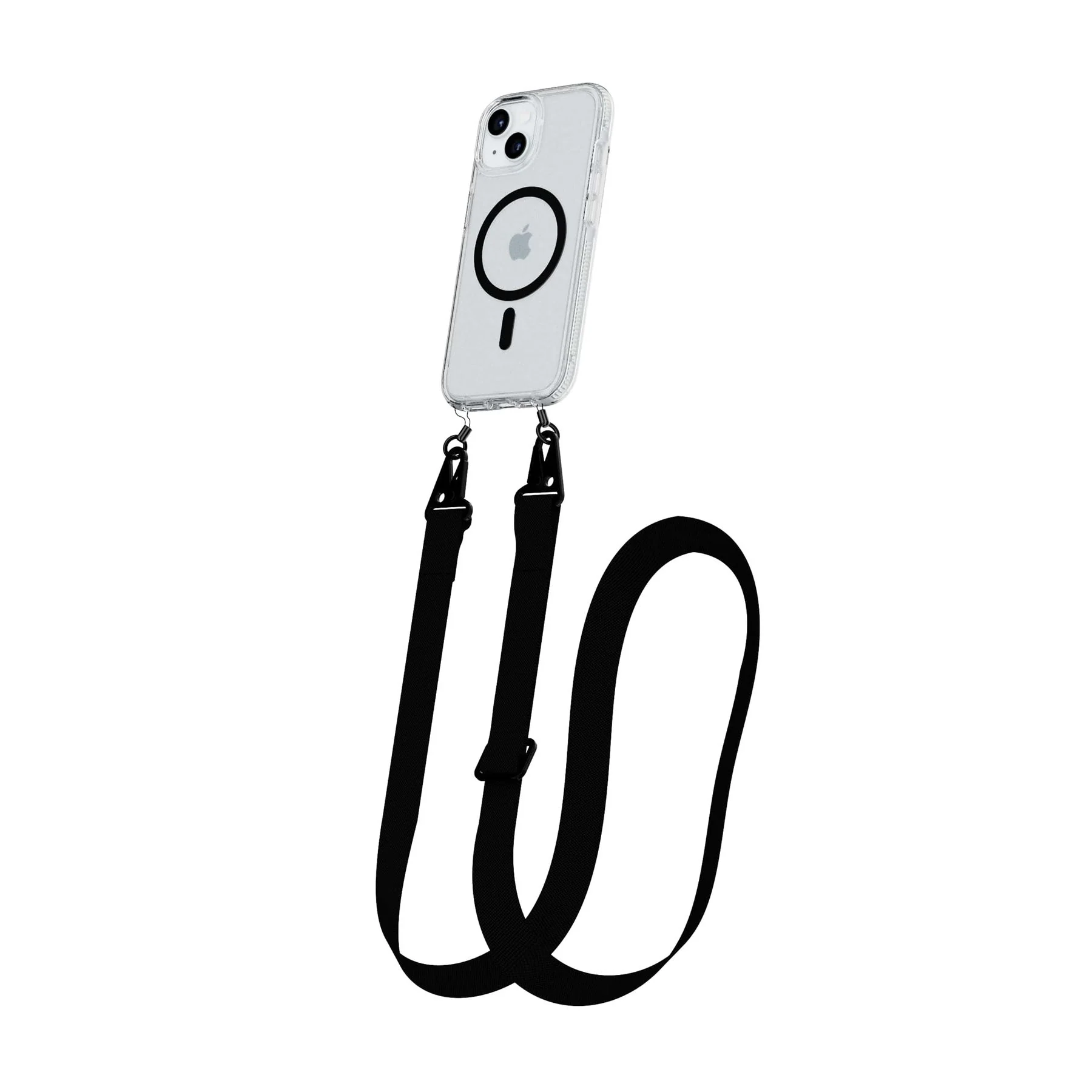 FlexQuartz - Apple iPhone 15 Plus Case MagSafe Compatible with Cross-Body - Black - Image 5