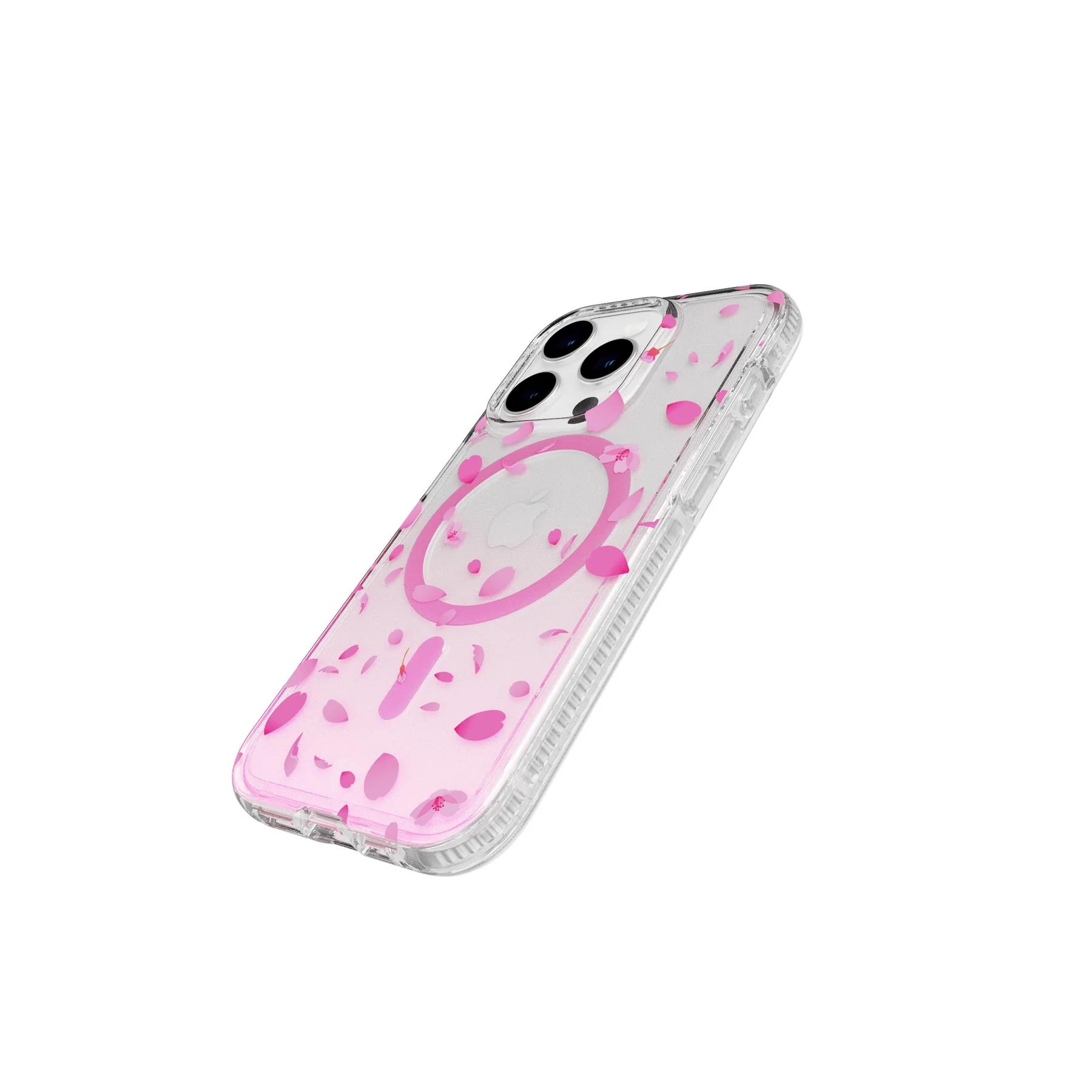 FlexQuartz Apple iPhone 15 Pro Case MagSafe Compatible - Cherry Blossom - Image 3